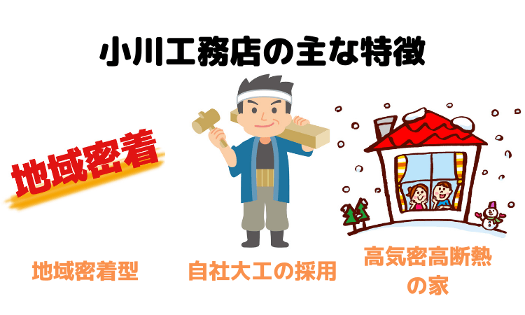 小川工務店の主な特徴