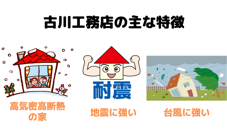 古川工務店の主な特徴